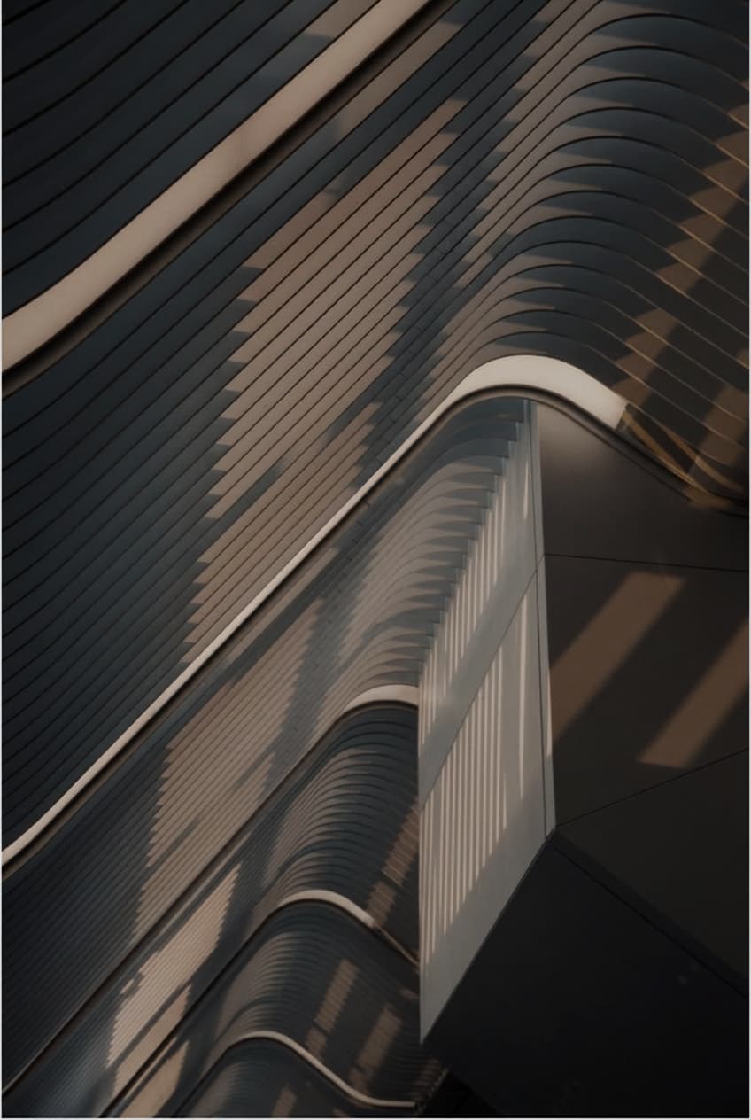 Modern abstract architectural detail